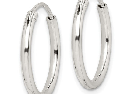 Sterling Silver Hoop Earrings (Style QE4367)