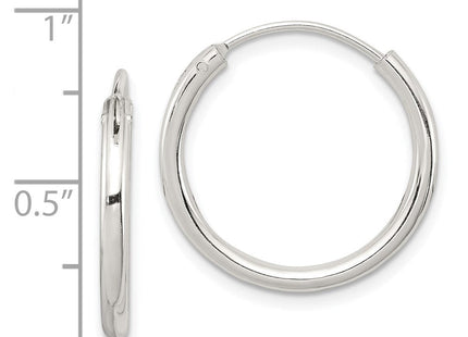 Sterling Silver Hoop Earrings (Style QE4367)