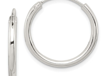 Sterling Silver Hoop Earrings (Style QE4367)