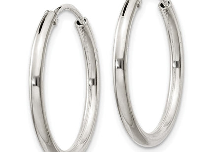 Sterling Silver Hoop Earrings (Style QE4368)