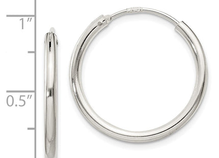 Sterling Silver Hoop Earrings (Style QE4368)