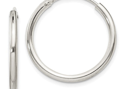 Sterling Silver Hoop Earrings (Style QE4368)