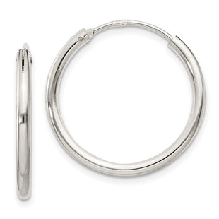 Sterling Silver Hoop Earrings (Style QE4368)