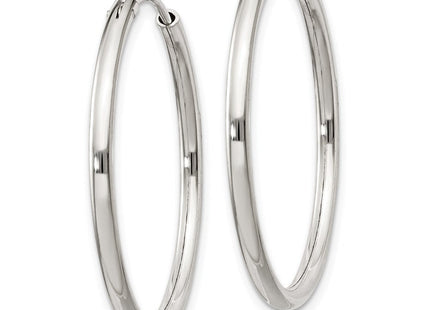 Sterling Silver Hoop Earrings (Style QE4370)