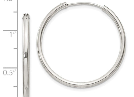Sterling Silver Hoop Earrings (Style QE4370)