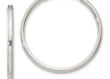 Sterling Silver Hoop Earrings (Style QE4370)