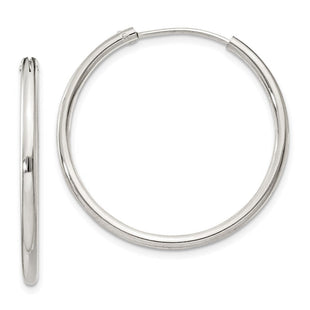 Sterling Silver Hoop Earrings (Style QE4370)