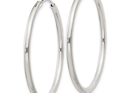 Sterling Silver Hoop Earrings (Style QE4371)