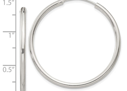 Sterling Silver Hoop Earrings (Style QE4371)