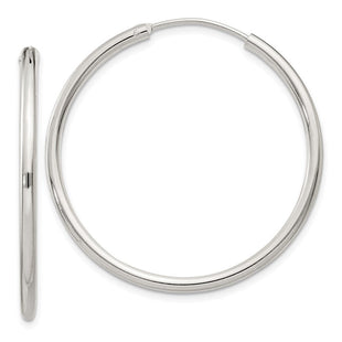 Sterling Silver Hoop Earrings (Style QE4371)