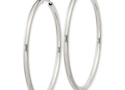 Sterling Silver Hoop Earrings (Style QE4372)
