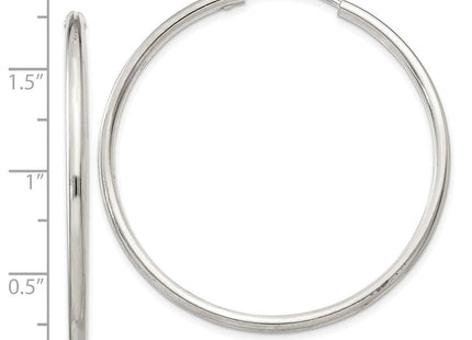 Sterling Silver Hoop Earrings (Style QE4372)