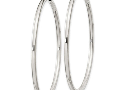 Sterling Silver Hoop Earrings (Style QE4373)
