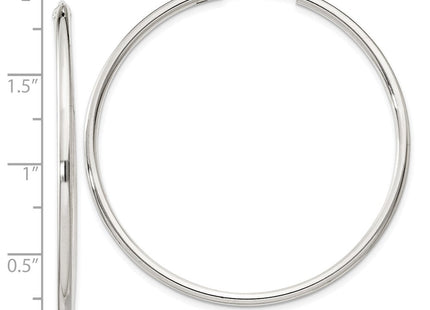 Sterling Silver Hoop Earrings (Style QE4373)