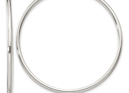 Sterling Silver Hoop Earrings (Style QE4373)