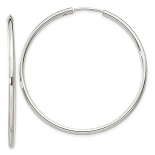 Sterling Silver Hoop Earrings (Style QE4373)