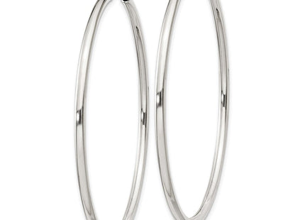 Sterling Silver Hoop Earrings (Style QE4374)
