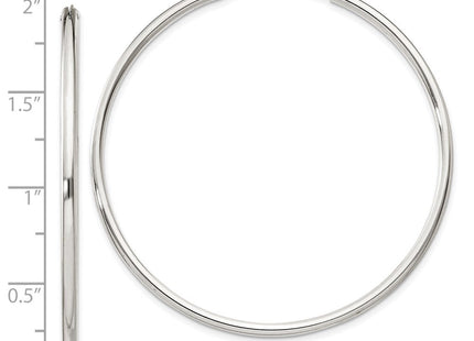 Sterling Silver Hoop Earrings (Style QE4374)