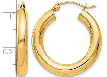 Sterling silver hoop earrings, alternate view