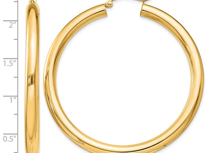 Sterling silver hoop earrings, alternate view