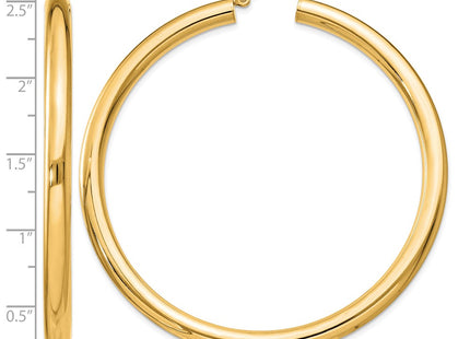 Sterling silver hoop earrings, alternate view