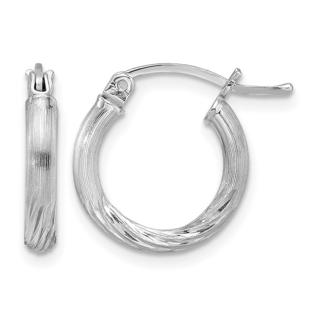 Sterling silver hoop earrings