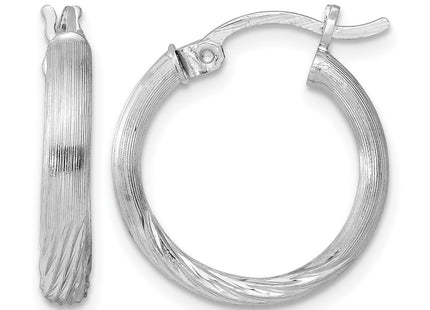 Sterling silver hoop earrings