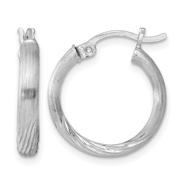 Sterling silver hoop earrings