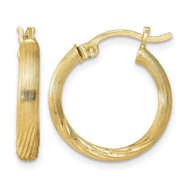 Sterling silver hoop earrings