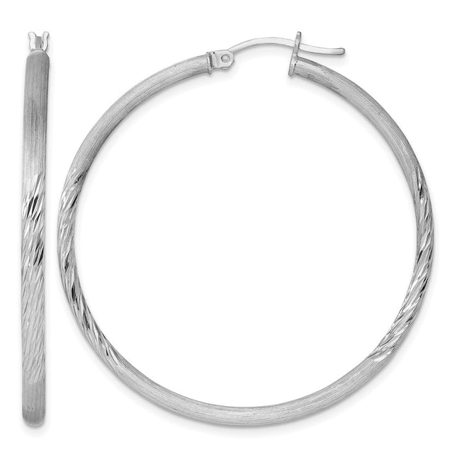 Sterling silver hoop earrings