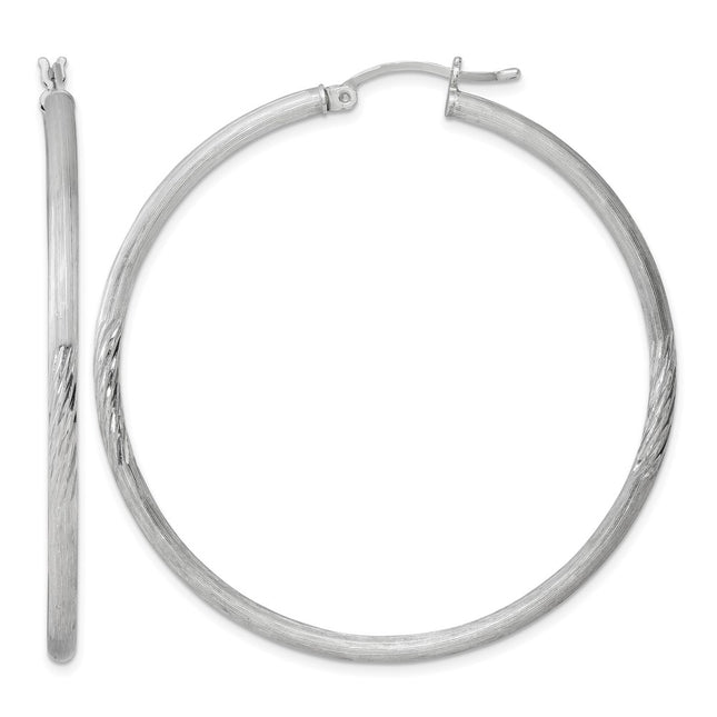 Sterling silver hoop earrings