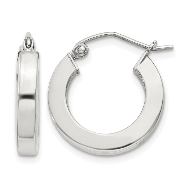 Sterling silver hoop earrings