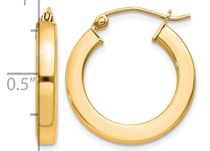 Sterling silver hoop earrings, alternate view