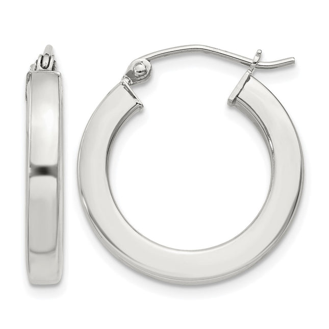 Sterling silver hoop earrings