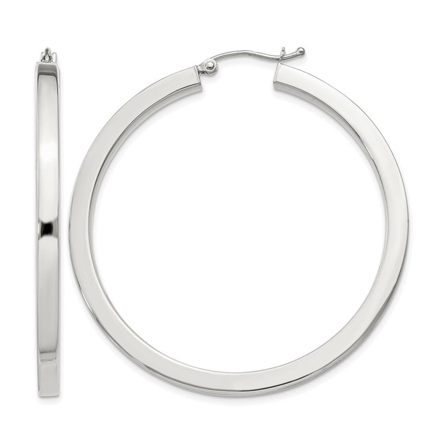 Sterling silver hoop earrings