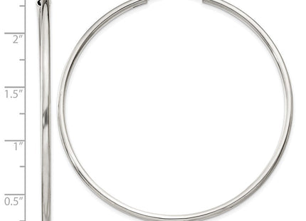 Sterling Silver Endless Hoop Earrings (Style QE4642)