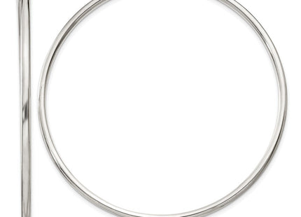 Sterling Silver Endless Hoop Earrings (Style QE4642)