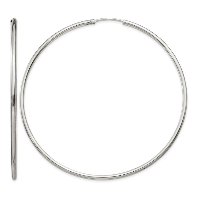 Sterling silver hoop earrings