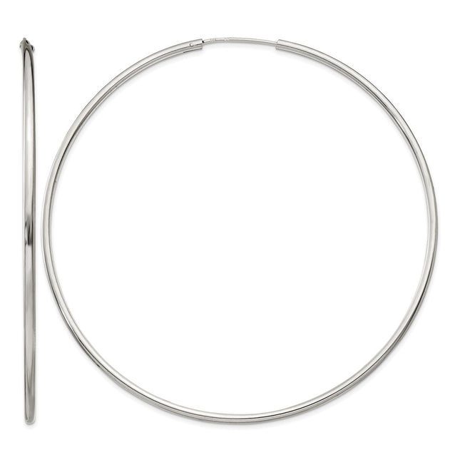 Sterling silver hoop earrings