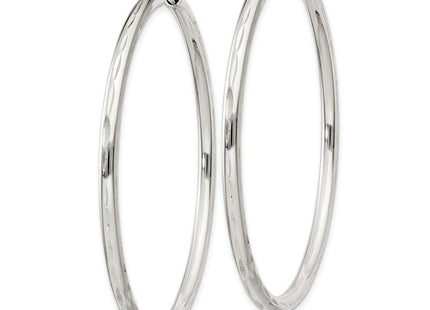 Sterling Silver D/C 2. Endless Hoop Earrings (Style QE4659)