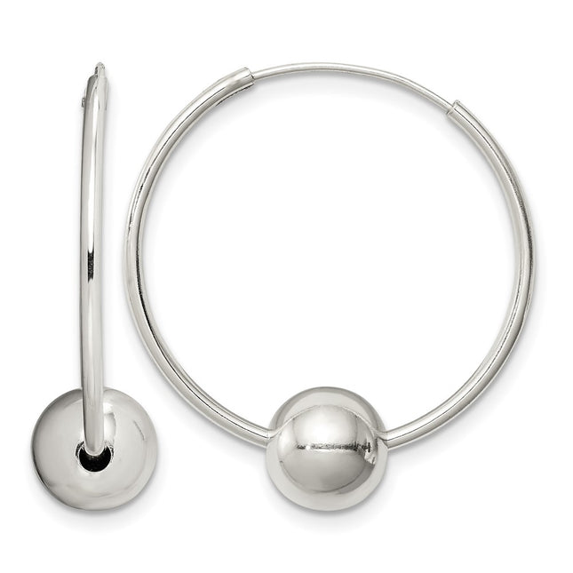 Sterling silver hoop earrings