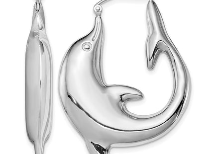 Sterling silver hoop earrings