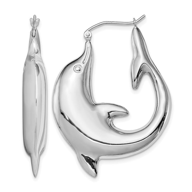 Sterling silver hoop earrings