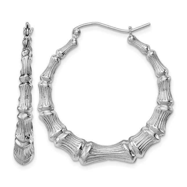 Sterling silver hoop earrings