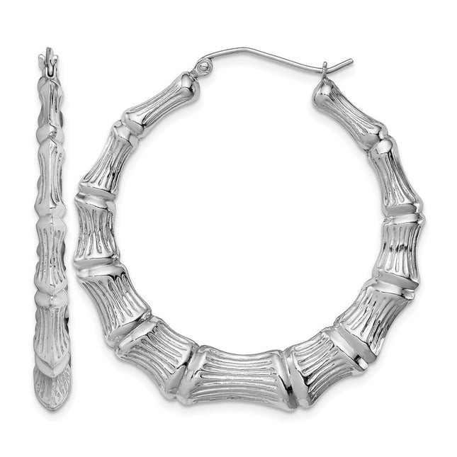 Sterling silver hoop earrings