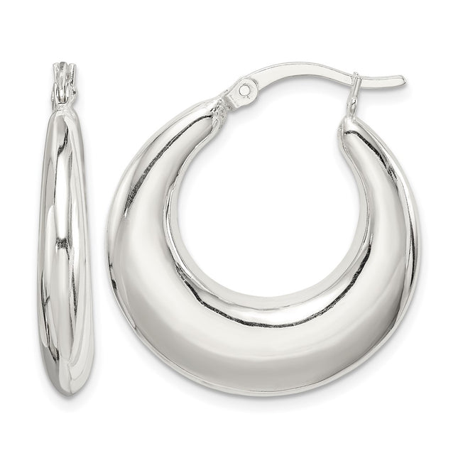 Sterling silver hoop earrings