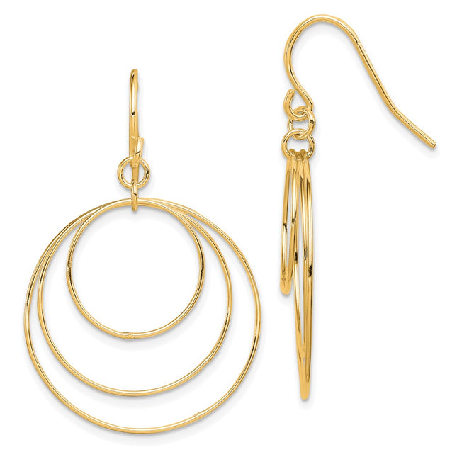 Sterling Silver Earrings Style QE4860GP - Classique Jewelry Inc.