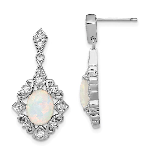 Sterling Silver Earrings Style QE4965 - Classique Jewelry Inc.