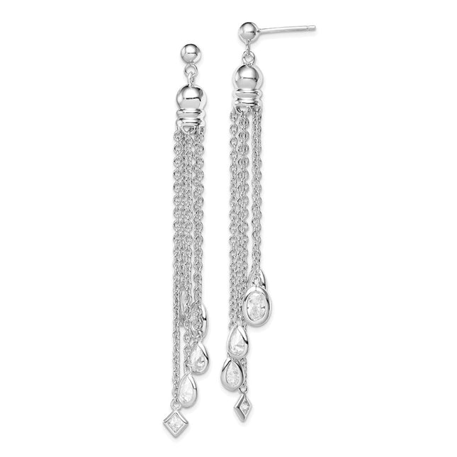 Sterling Silver Earrings Style QE5023 - Classique Jewelry Inc.