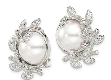 Sterling Silver Earrings Style QE5107 - Classique Jewelry Inc.